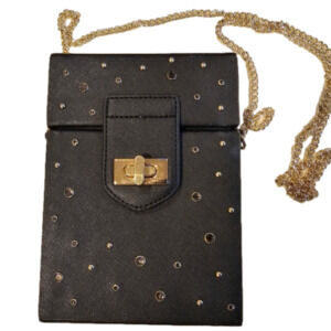 SNOB Essentials Black Box Crossbody Bag